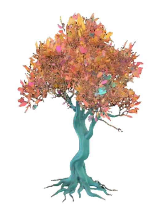 Abstract tree - Conceptual 3D model, vytvořený pomocí AI