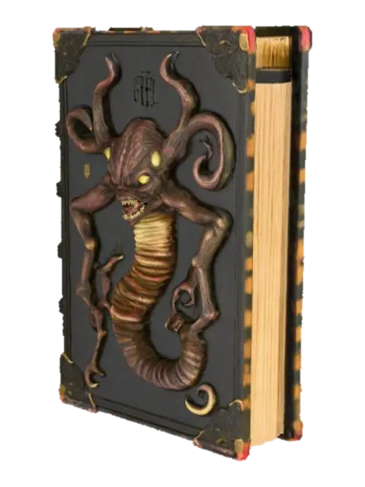 3D model for High detail, embossed, creepy, monster book