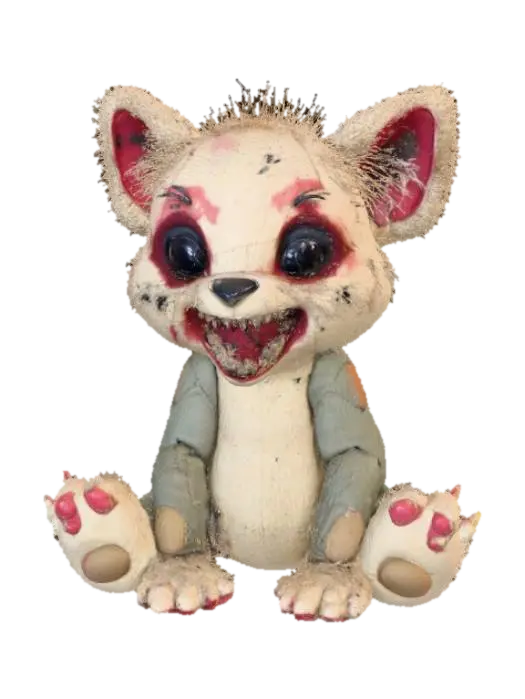 Modèle 3D High detail, creepy stuffed animal, tattered, torn., généré par IA