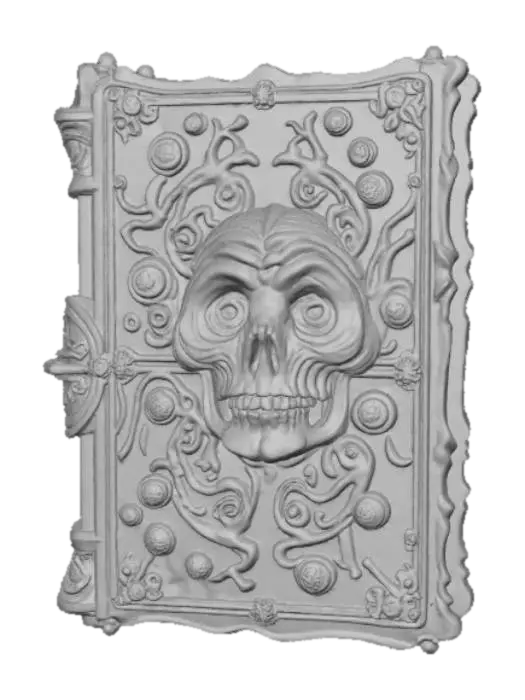 3D model for Monster Book, with embossed monster features, #Halloween2025#