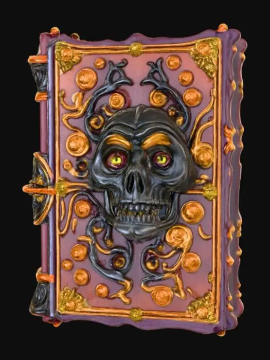 3D model for Monster Book, with embossed monster features, #Halloween2025#