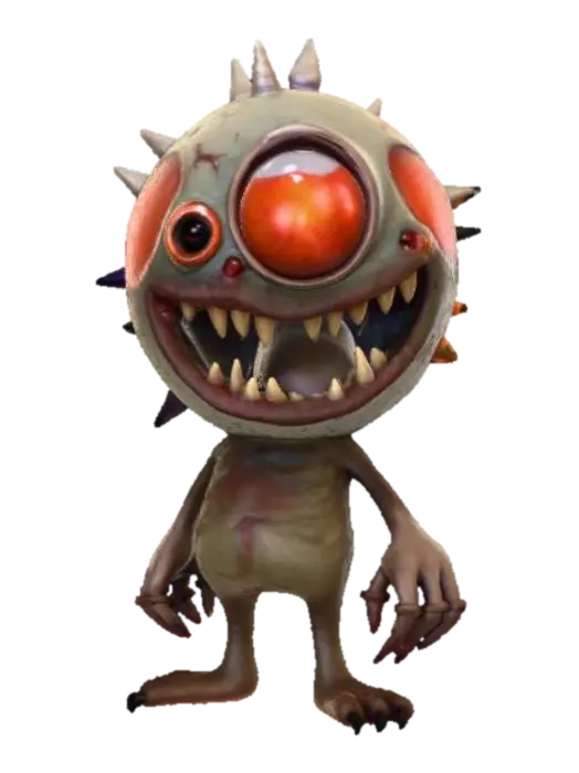 3D model for Eyeball monster, #Halloween2025#