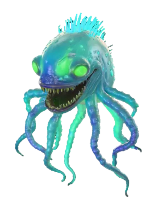 3D model for Bioluminescent chemical monster, #Halloween2025#