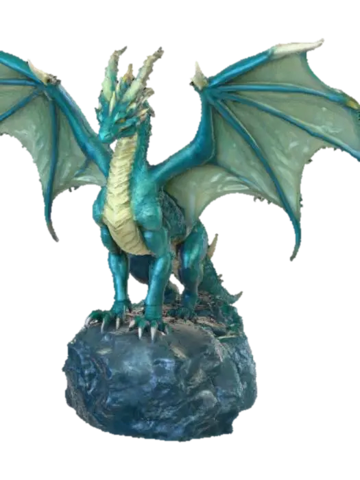 Nomalas the Elder Dragon - Monsters 3D model, vytvořený pomocí AI