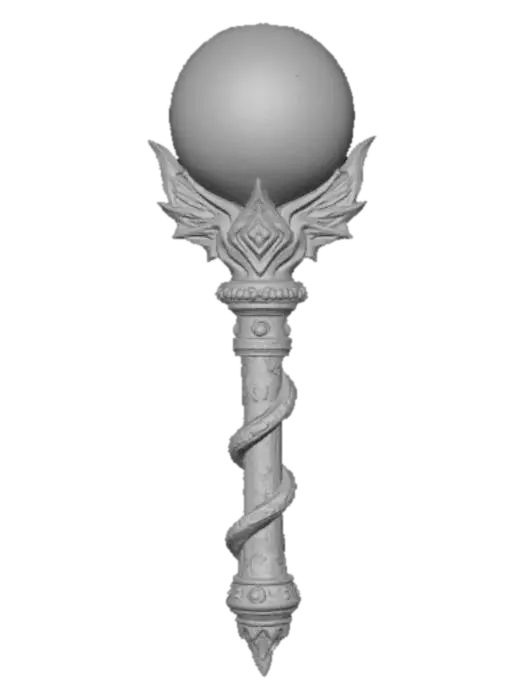 3D model for Mythical, high detail, magical device.