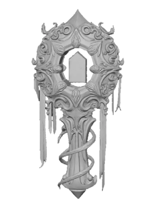 3D model for Mythical, high detail, magical device.