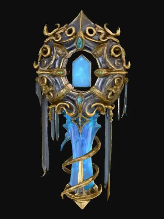 3D model for Mythical, high detail, magical device.