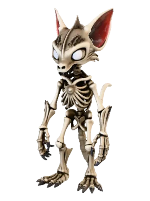 3D model for The Red-Eyed Skeleton Lynx monster