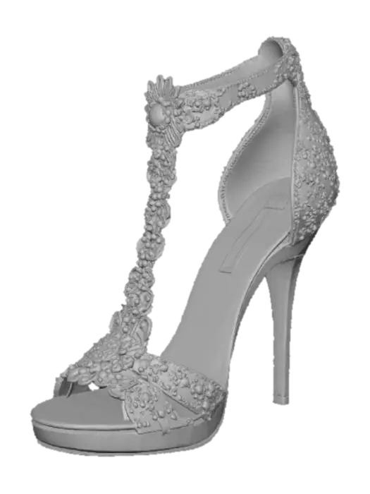3D model for Extravagant female shoe