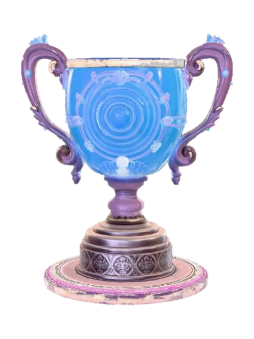 Anime Video Game Level Up Rewards 3D model, vytvořený pomocí AI
