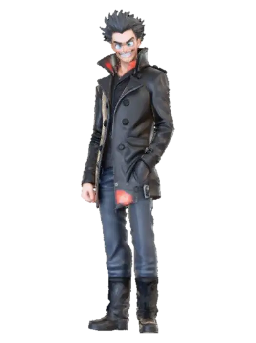 Anime style psycho bad guy - Badguy 3D model, vytvořený pomocí AI