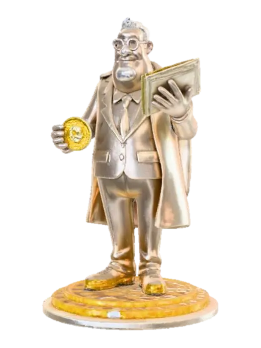 Political Avarice - Corruption 3D model, vytvořený pomocí AI