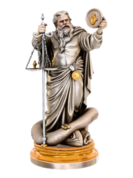 Political Avarice - Corruption 3D model, vytvořený pomocí AI