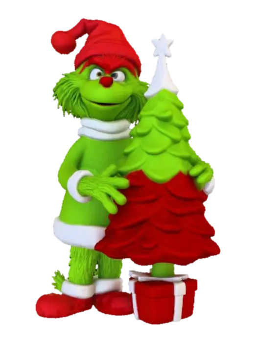 Extravagant, High Detailed, Grinch Decoration 3D model, vytvořený pomocí AI