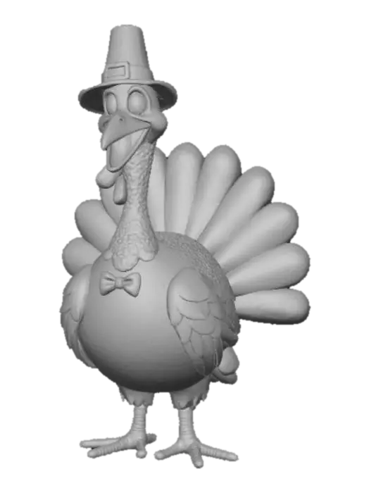 3D model for Anime style, stylish turkey, #Thanksgiving#