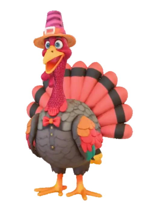 3D model for Anime style, stylish turkey, #Thanksgiving#