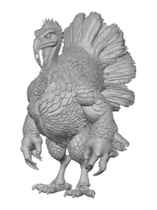 3D model for Legendary Turkey Monster, #Thanksgiving#