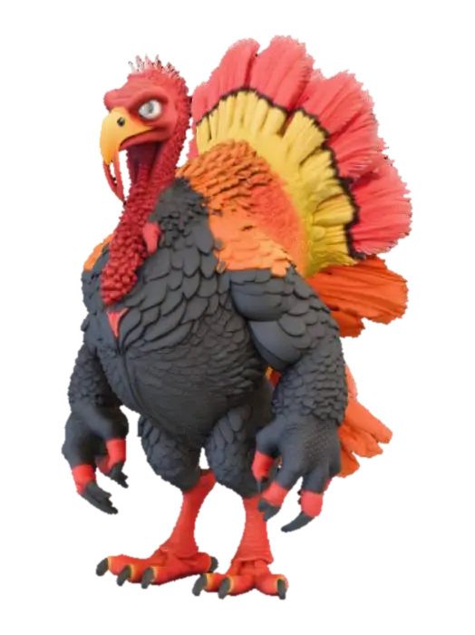 3D model for Legendary Turkey Monster, #Thanksgiving#