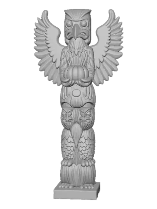 3D model for #Thanksgiving#, totem pole