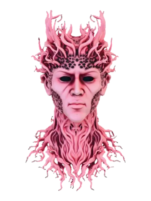 High Detail, Heart Breaking Confusion, Logo 3D model, vytvořený pomocí AI