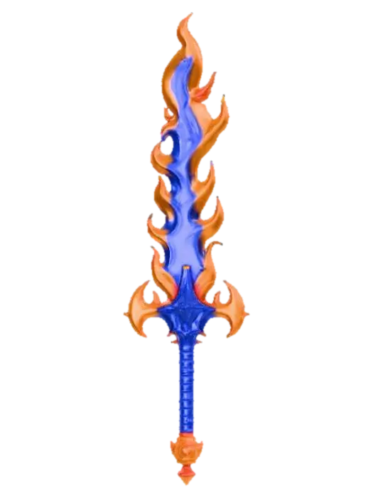 High detail, ridiculous, cartoon, weapon - Silly 3D model, vytvořený pomocí AI