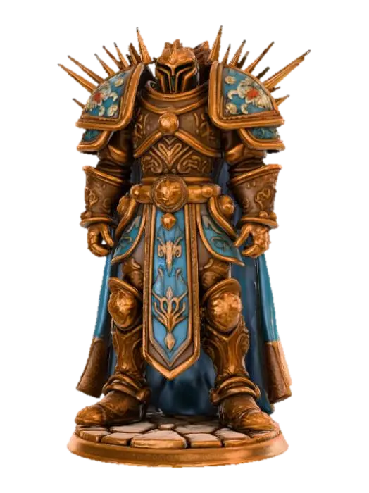 Extravagant, Anime, Extra Large Warhammer 3D model, vytvořený pomocí AI