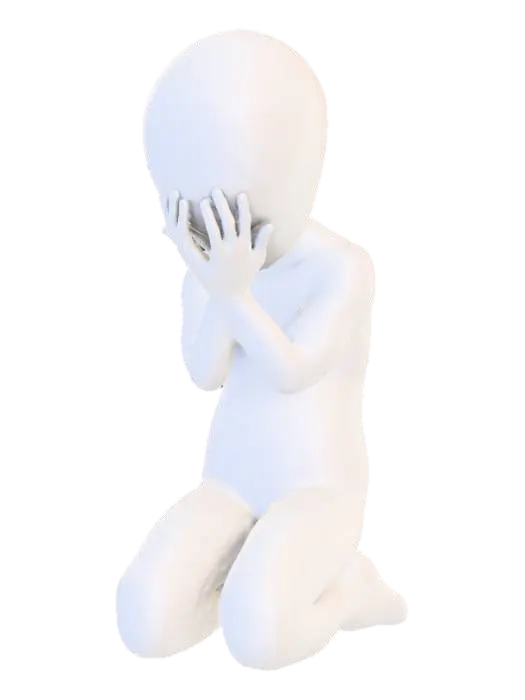High detail, heart felt, "I'm Sorry" - Message 3D-model, gegenereerd door AI