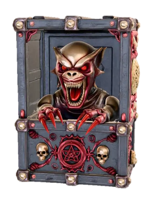 3D-модель High detail, square box with one side open, with a high detail, monster inside, with…, згенерована ШІ