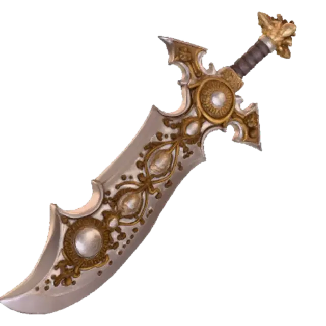 Extremely Extravagant Anime Style Blunt Weapon 3D model, vytvořený pomocí AI