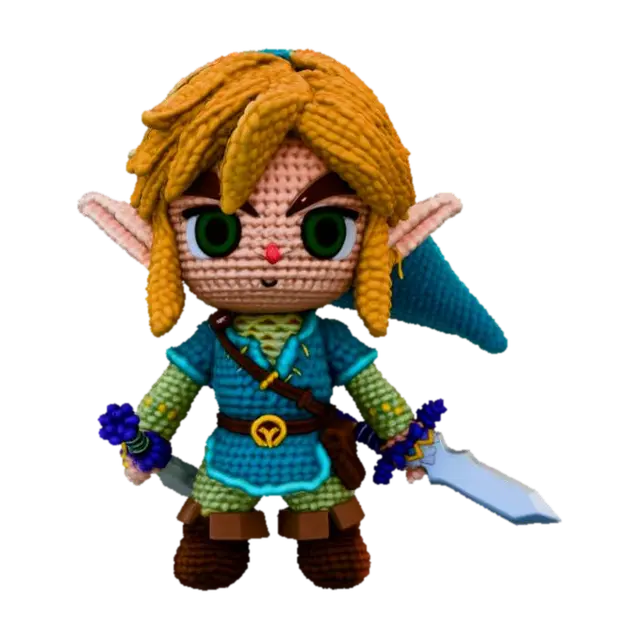 Amigurumi Hero - Crafts 3D model, vytvořený pomocí AI