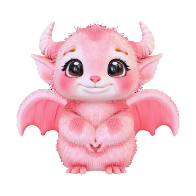 3D model for High detail, legendary, anime, cute, adorable, artifact style Monster.