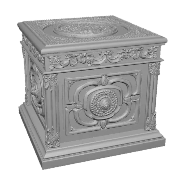 3D model for Extravagant, Square, stackable crate