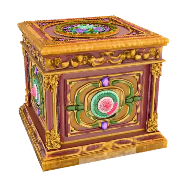 3D model for Extravagant, Square, stackable crate