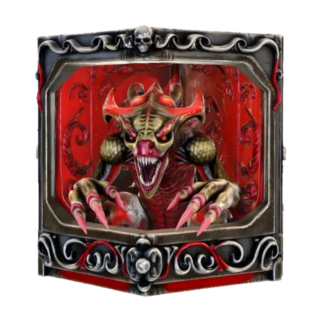 3D-модель High detail, square box with one side open, with a high detail, monster inside, with…, згенерована ШІ