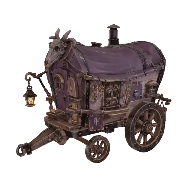 3D model for The Wandering Hexwagon