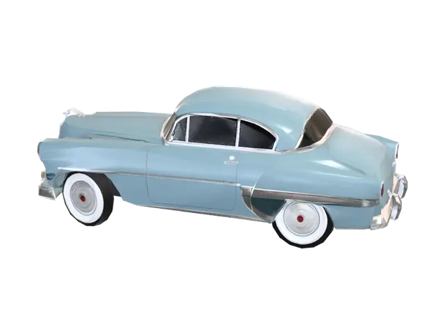 3D model for Blue 1953 Chevrolet Bel Air