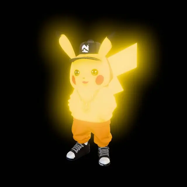 3D model for i want a pikachu from the hood