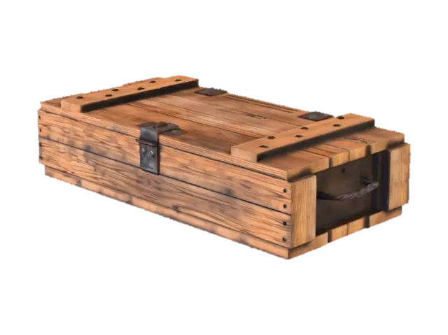 Wooden Crate - Harbor 3D model, vytvořený pomocí AI