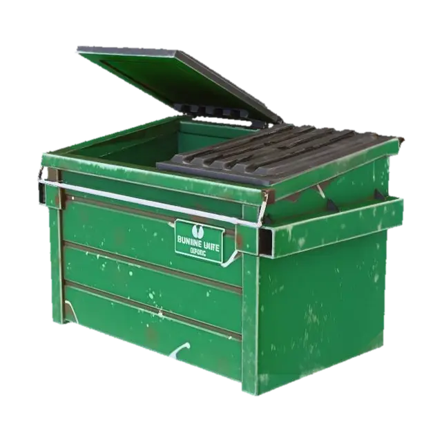 Dumpster Delight - Comedy 3D model, vytvořený pomocí AI
