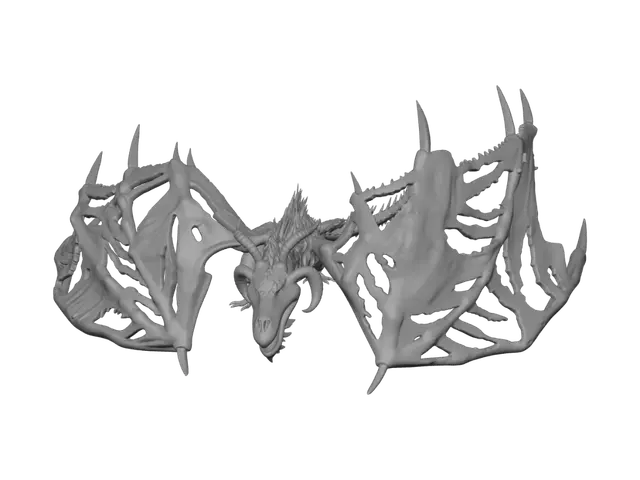 3D model for Tattered Crimson Wyrm