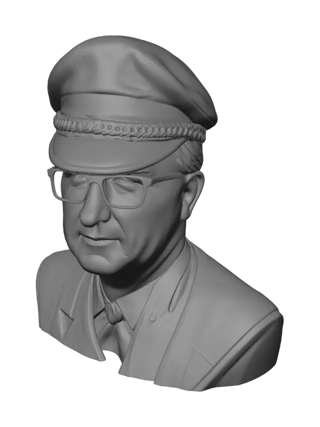 3D model for Captain with Glasses