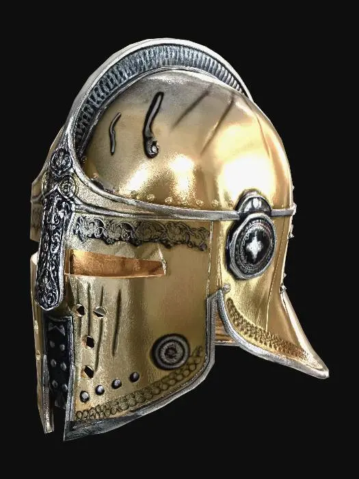 3D model for Closed Face Iron Battle Hemlet