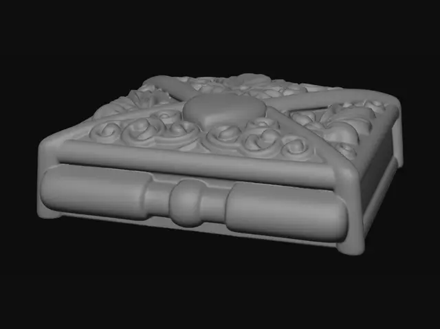 3D model for a simple envelope charm for a charm bracelet