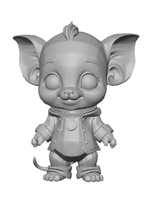 3D model for Blush-Eared Baby Elephant