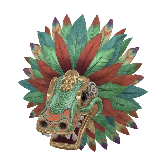 3D model for Feathered Dragon Mask
