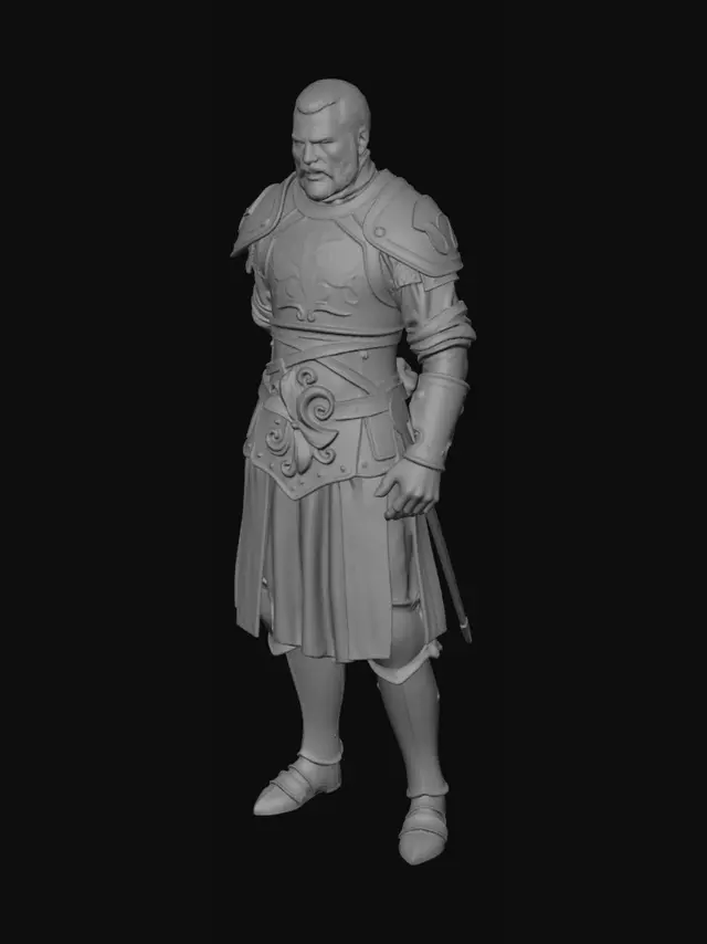 3D model for “Create a Viking armour set made of exactly two separate pieces: a FRONT PLATE and a BACK PLATE. The front plate is a curved Viking chest guard with layered leather and hammered iron, runic engravings, and a reinforced rim. The back plate has a raised spine ridge, carved knotwork, and flared lower edge. Both pieces are symmetrical, rugged, weathered, and print‑friendly. Materials: iron, steel, aged leather, fur. Style: Norse, battle‑ready, high detail, clean geometry.” clearly seperate the front and back with skeeping the 2 parts seperate and ultra high detail