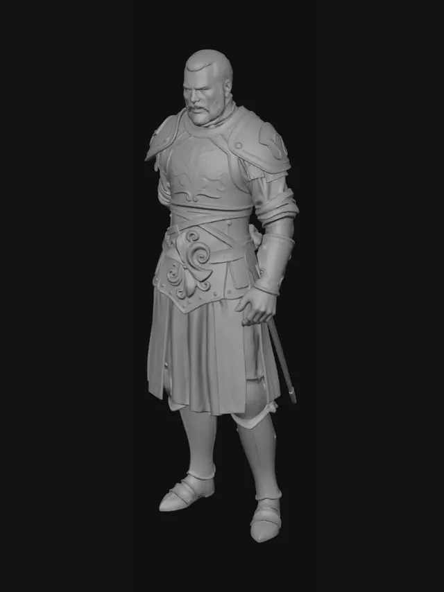 3D model for “Create a Viking armour set made of exactly two separate pieces: a FRONT PLATE and a BACK PLATE. The front plate is a curved Viking chest guard with layered leather and hammered iron, runic engravings, and a reinforced rim. The back plate has a raised spine ridge, carved knotwork, and flared lower edge. Both pieces are symmetrical, rugged, weathered, and print‑friendly. Materials: iron, steel, aged leather, fur. Style: Norse, battle‑ready, high detail, clean geometry.” clearly seperate the front and back with skeeping the 2 parts seperate and ultra high detail