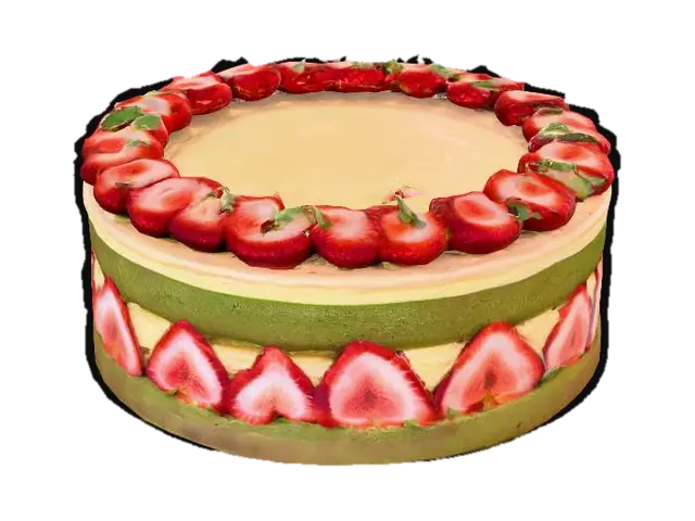 Strawberry Cake - Baking 3D model, vytvořený pomocí AI