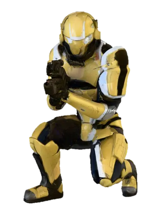 Eclipse Human troop 3D model, vytvořený pomocí AI