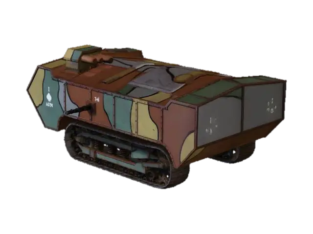 Spade One Armored Car - Saint 3D model, vytvořený pomocí AI